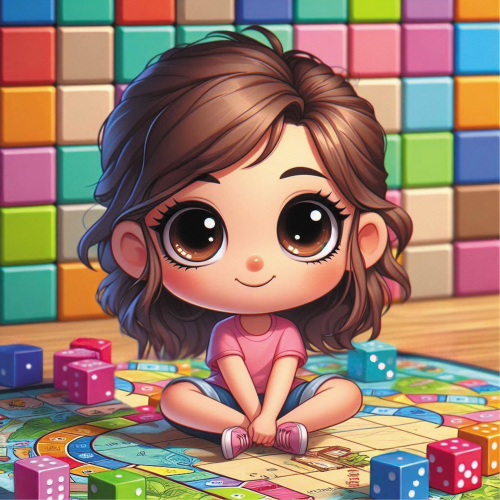 Children's riddle about 3D shape cube