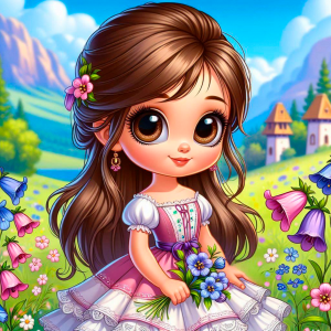 Children's riddle about bellflower