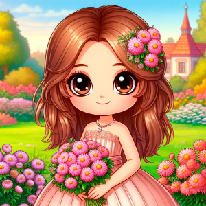 Children's riddle about aster