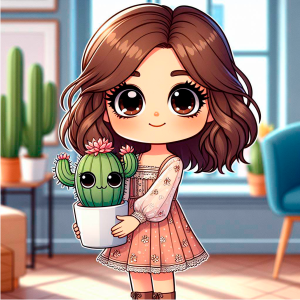 Children's riddle about cactus flower