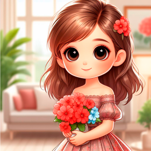 Children's riddle about geranium