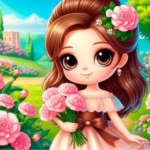 Children's riddle about carnation