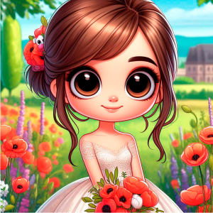 Children's riddle about poppy