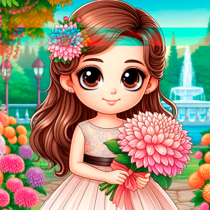 Children's riddle about dahlia