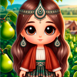 Children's riddle about the pear tree